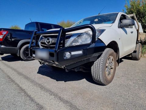 Jungle 4x4 bullbar fitted to a Mazda BT-50 at Ballarat Trailers & Towbars