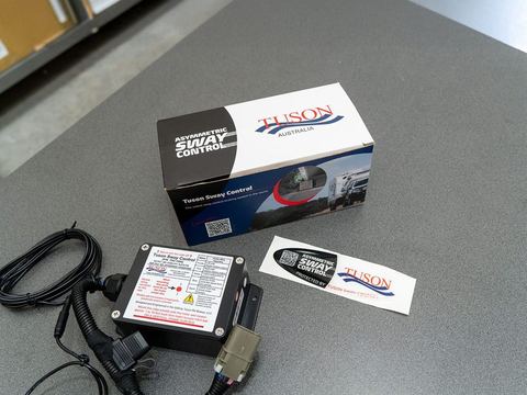 Tuson Asymmetric Sway Control kit and box on the BT&T counter