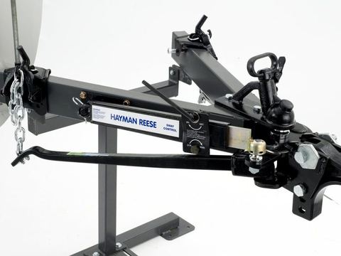 Hayman Reese friction sway control on a weight distribution hitch