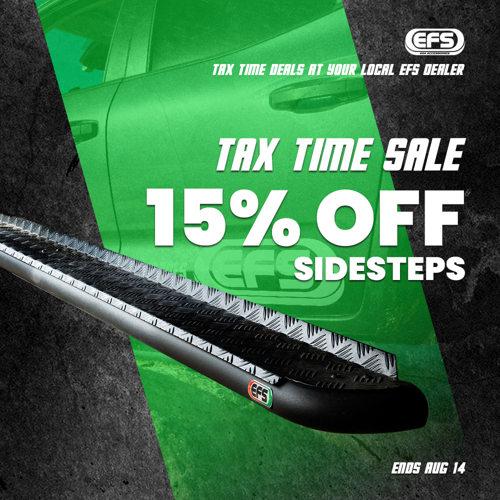 EFS Tax Time Sale - 15% off sidesteps, ends August 14